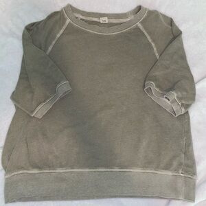 Old Navy Green Sweatshirt Athletic Cropped Top